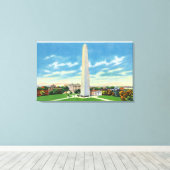 Uitzicht van Bunker Hill Monument Canvas Afdruk (Insitu (Houten vloer))