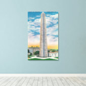 Uitzicht van Bunker Hill Monument Canvas Afdruk (Insitu (Houten vloer))