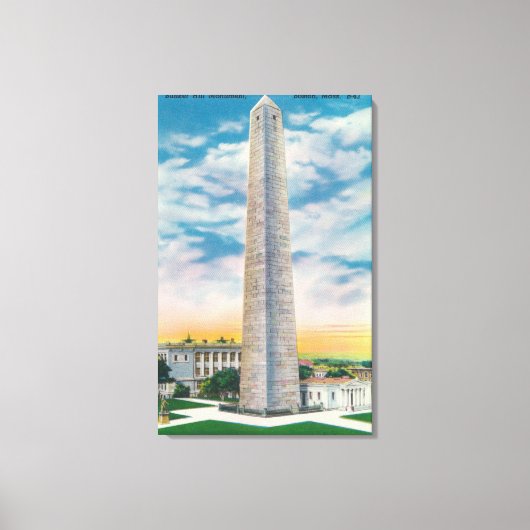 Uitzicht van Bunker Hill Monument Canvas Afdruk (Voorkant)
