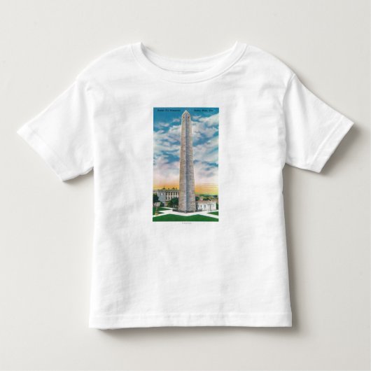 Uitzicht van Bunker Hill Monument Kinder Shirts (Voorkant)