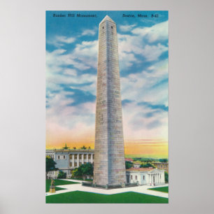 Uitzicht van Bunker Hill Monument Poster