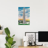 Uitzicht van Bunker Hill Monument Poster (Thuiskantoor)