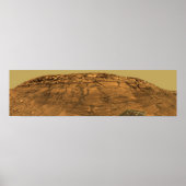 Uitzicht van Burns Cliff op Mars Poster (Voorkant)