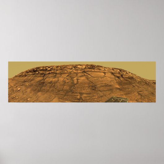 Uitzicht van Burns Cliff op Mars Poster (Voorkant)