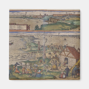 Uitzicht van Cadiz Magneet