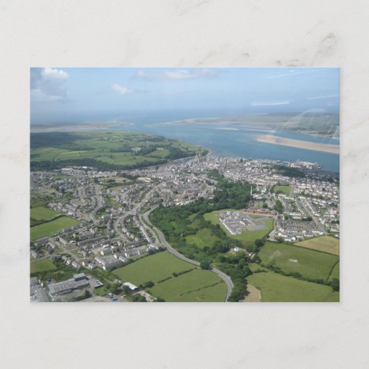 Uitzicht van Caernarfon en Anglesea Briefkaart (Voorkant)