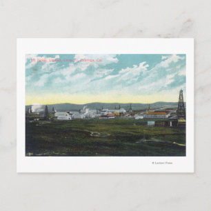 Uitzicht van Camp 27 Olievelden: Coalinga, CA Briefkaart