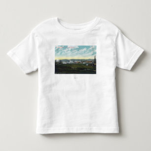 Uitzicht van Camp 27 Olievelden: Coalinga, CA Kinder Shirts