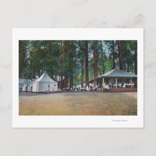 Uitzicht van Camp CurryYosemite Nat'l Park, CA Briefkaart (Voorkant)