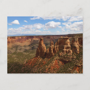 Uitzicht van Canyon Rim Trail in Colorado Monument Briefkaart