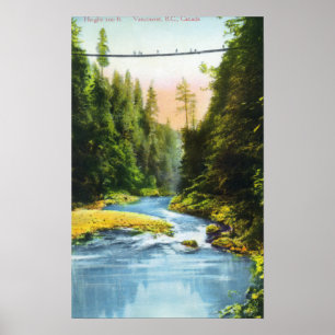 Uitzicht van Capilano Suspension Bridge # 2 Poster