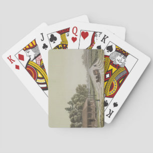 Uitzicht van Capitol Hill, Washington (kleurengrav Pokerkaarten