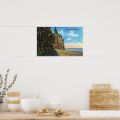 Uitzicht van Cathedraal Rock, Bar Harbour Poster (Keuken)