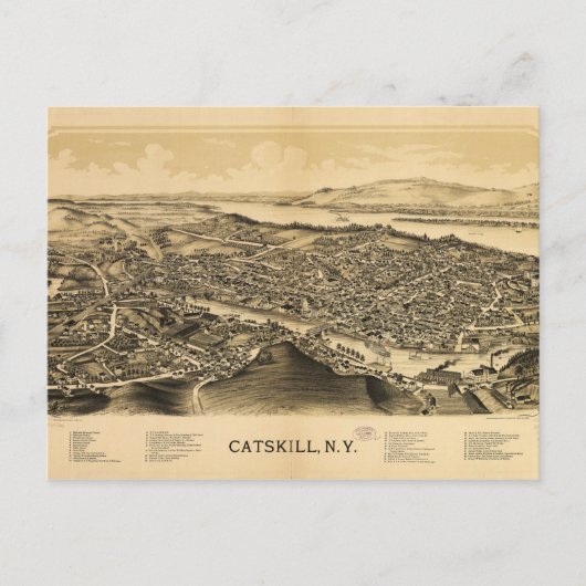 Uitzicht van Catskills, New York (1889) Briefkaart (Voorkant)