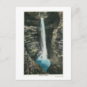 Uitzicht van Cavern Cascade Briefkaart