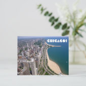 Uitzicht van Chicago Briefkaart (Staand voorkant)