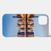 Uitzicht van Chicago skyline met reflectie Case-Mate iPhone Case (Achterkant (horizontaal))