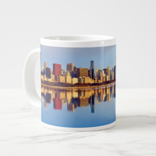 Uitzicht van Chicago skyline met reflectie Jumbo Beker