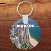 Uitzicht van Chicago Sleutelhanger (Voorkant)