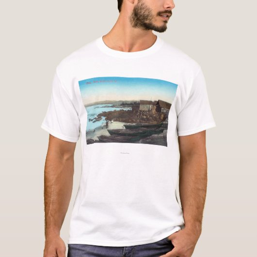 Uitzicht van ChinatownPacific Grove, CA T-shirt (Voorkant)