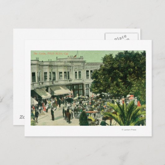 Uitzicht van CirclePalo Alto, CA Briefkaart (Voorkant / Achterkant)