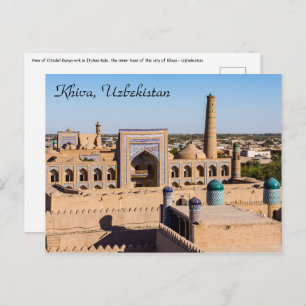 Uitzicht van Citadel Kunya-ark - Khiva, Oezbekista Briefkaart