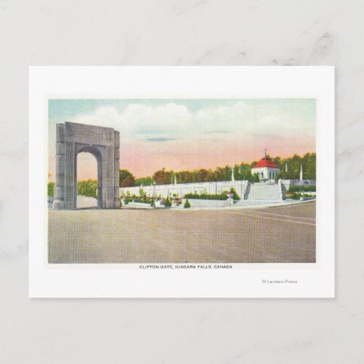 Uitzicht van Clifton Gate Briefkaart (Voorkant)