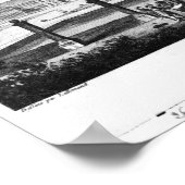 Uitzicht van Cluny Abbey Poster (Hoek)