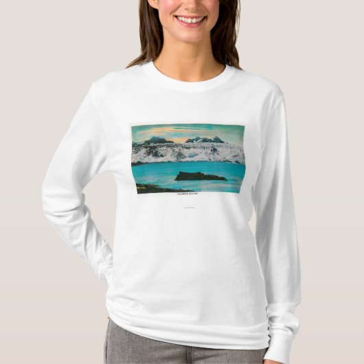 Uitzicht van Columbia Glacier, Alaska T-shirt (Voorkant)