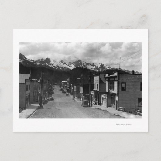 Uitzicht van Cordova, foto van Alaska Briefkaart (Voorkant)
