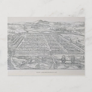 Uitzicht van Cusco, uit Ramusio, pub. 1556 Briefkaart