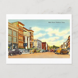  Uitzicht van Danbury, Connecticut, Briefkaart