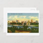  Uitzicht van Dayton, Ohio, Skyline Briefkaart (Voorkant / Achterkant)