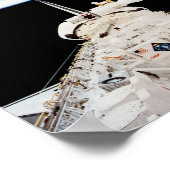 Uitzicht van de Aarde uit de ruimtevaart-Columbia Poster (Hoek)