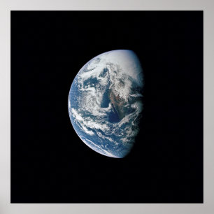 Uitzicht van de Aarde van Apollo 13 Poster