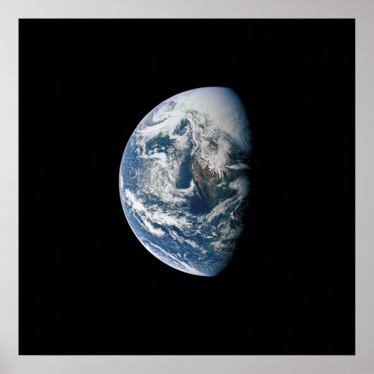 Uitzicht van de Aarde van Apollo 13 Poster (Voorkant)