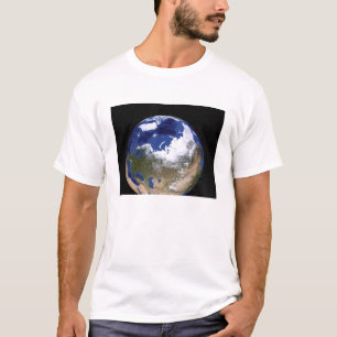 Uitzicht van de aarde waarop het Arctisch gebied t T-shirt