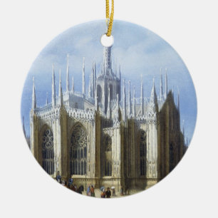 Uitzicht van de achterkant van de kathedraal van M Keramisch Ornament