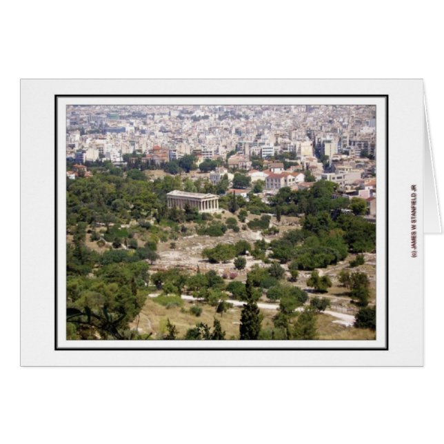 Uitzicht van de Acropolis (Voorkant Horizontaal)