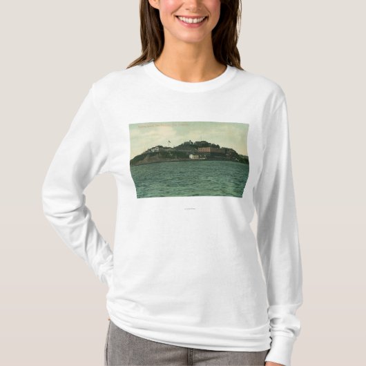 Uitzicht van de Alcatraz-eilanden en de gevangenis T-shirt (Voorkant)