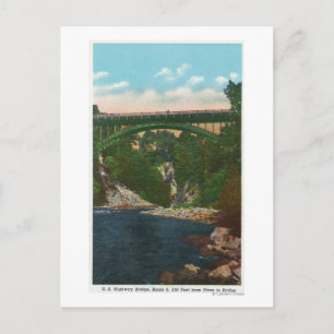 Uitzicht van de Amerikaanse Hoedbrug, route 9 Briefkaart