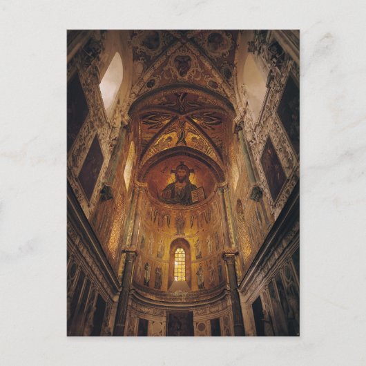 Uitzicht van de appel met de Christus Pantocrator Briefkaart (Voorkant)