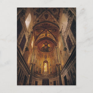 Uitzicht van de appel met de Christus Pantocrator Briefkaart