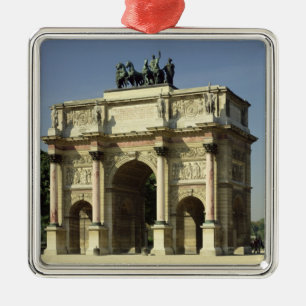 Uitzicht van de Arc de Triomphe du Carrousel Metalen Ornament