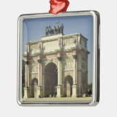 Uitzicht van de Arc de Triomphe du Carrousel Metalen Ornament (Links)