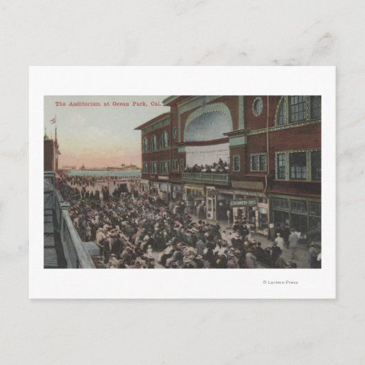 Uitzicht van de Auditorium Briefkaart (Voorkant)