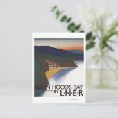 Uitzicht van de baai en het Poster van Cliffs Briefkaart (Staand voorkant)