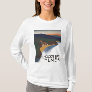 Uitzicht van de baai en het Poster van Cliffs T-shirt
