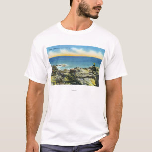 Uitzicht van de Bald Head Cliffs of the Rocks and T-shirt