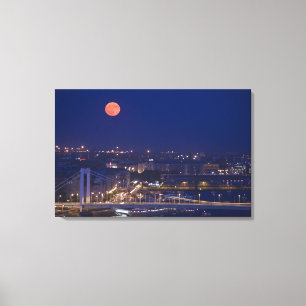 Uitzicht van de Basis van de Visserij naast Matyas Canvas Afdruk